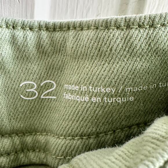 Anthropologie Pilcro The Kit High Rise Utility Shorts Moss Green NWT - Picture 8 of 9